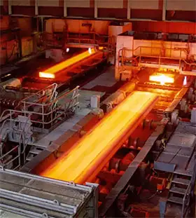 Industrial valves in steel industry